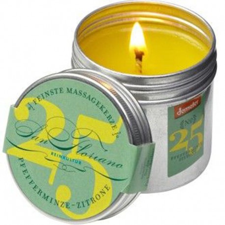 Massagekerze Pfefferminze-Zitrone - San Floriano